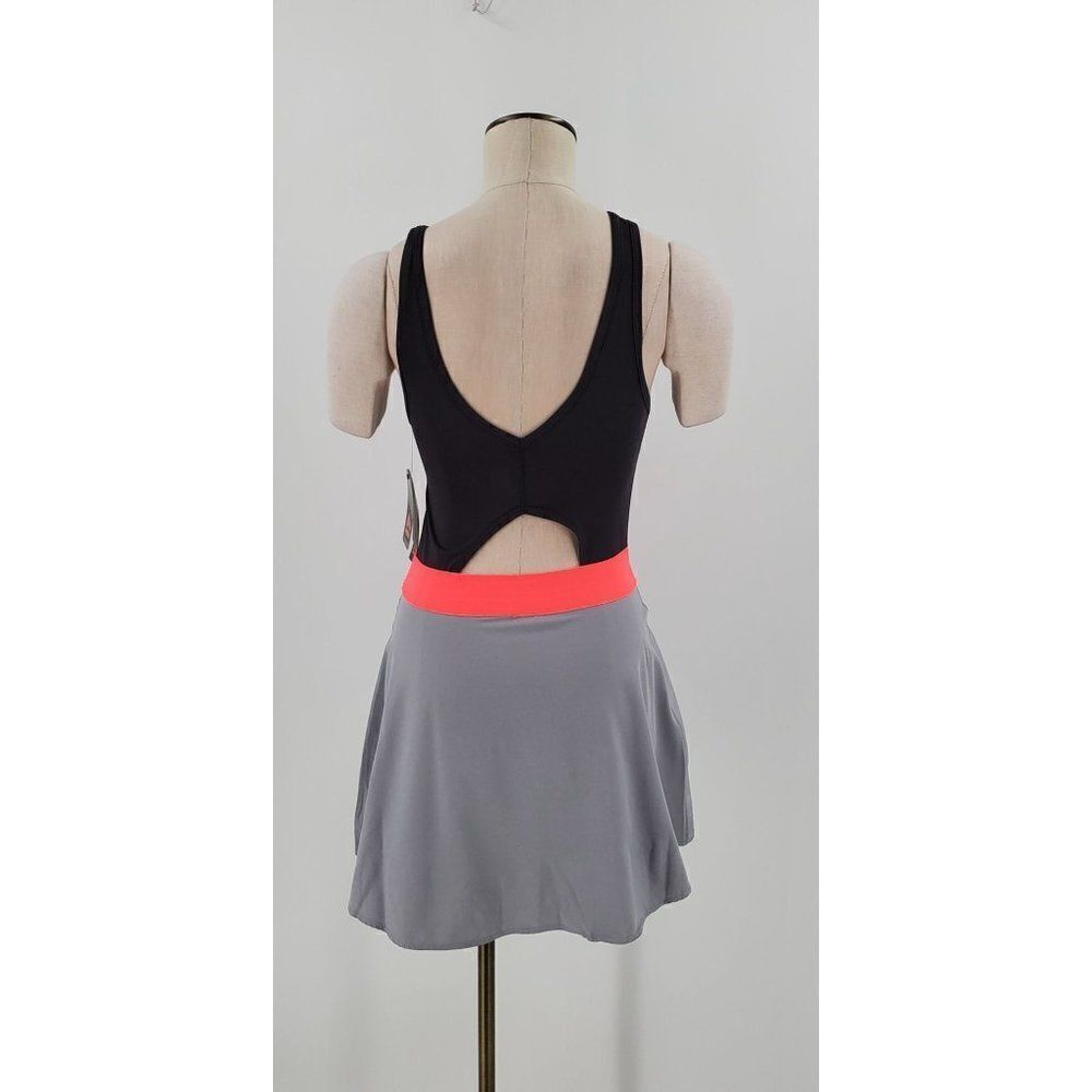 RBX Active Wear Dress Grey Pink Cutout Back Size Small Moisture Wicking - Picture 6 of 13